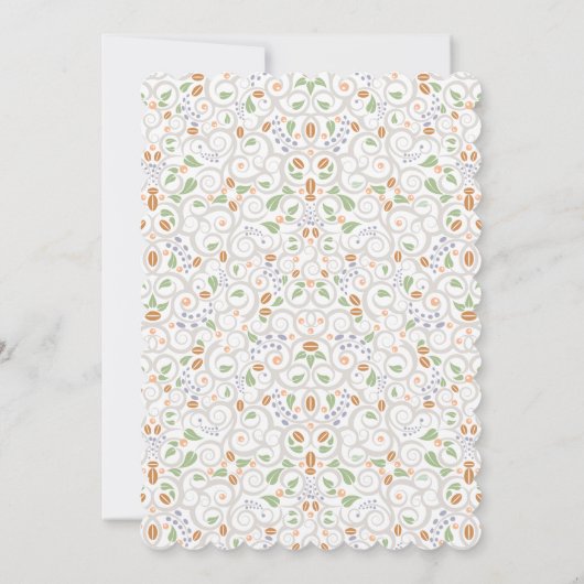 Chalkboard Lacy Teacup Baby shower Uitnodiging (Achterkant)