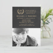 Chalkboard Law School Afstuderen Kaart (Staand voorkant)