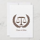 Chalkboard Law School Afstuderen Kaart (Achterkant)