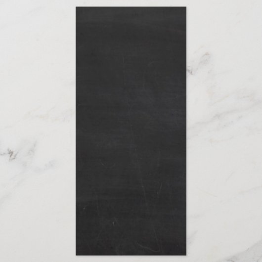 Chalkboard Leaf Bruiloft Menu (Achterkant)