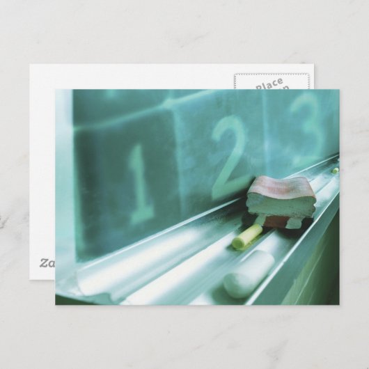 Chalkboard Ledge Briefkaart (Voorkant / Achterkant)