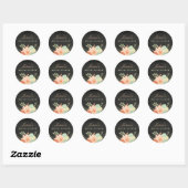 Chalkboard Lente Loof Bruidsdouche Sticker (Vel)