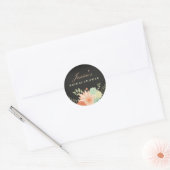 Chalkboard Lente Loof Bruidsdouche Sticker (Envelop)