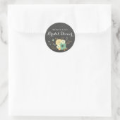Chalkboard Lente Loof Bruidsdouche Sticker (Tas)