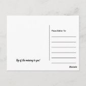 Chalkboard Leprechaun, St Patrick's Day Briefkaart (Achterkant)