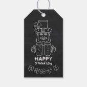 Chalkboard Leprechaun, St Patrick's Day Cadeaulabel (Voorkant)