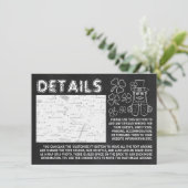 Chalkboard Leprechaun St Patrick's Day Detail Kaar Kaart (Staand voorkant)