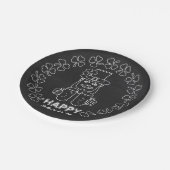 Chalkboard Leprechaun, St Patrick's Day Party Papieren Bordje (Gekanteld)