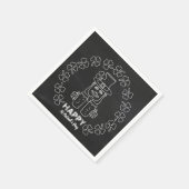 Chalkboard Leprechaun, St Patrick's Day Party Servet (Hoek)