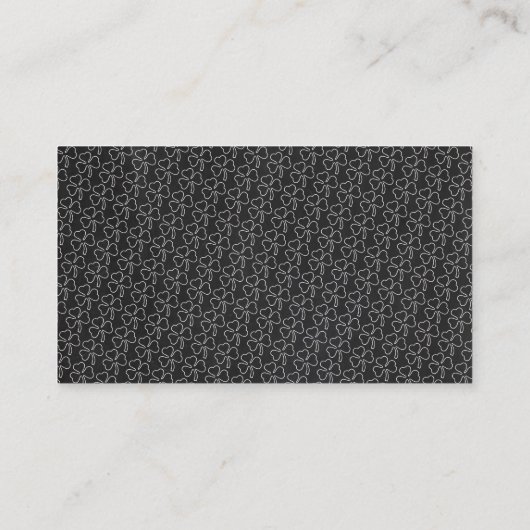 Chalkboard Leprechaun, St Patrick's Day Ticket (Achterkant)