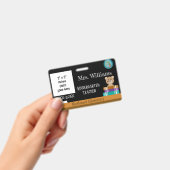 Chalkboard leraar ID-kaart met districtszegel Badge (Handheld)