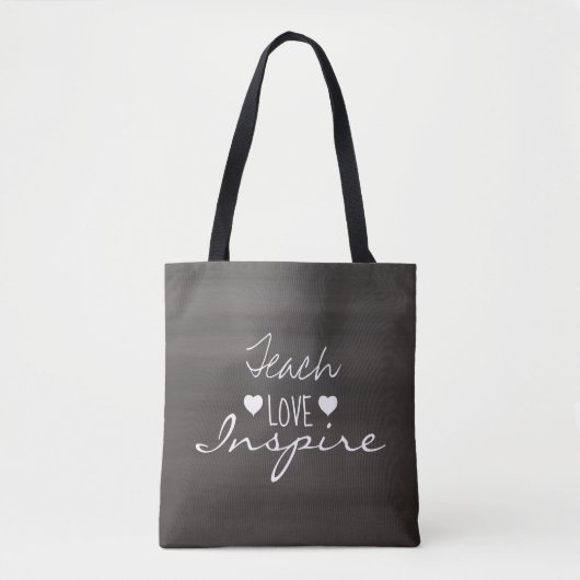 Chalkboard leraar Inspirerend Quote Typografie Tote Bag (Voorkant)