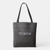 Chalkboard leraar Inspirerend Quote Typografie Tote Bag (Achterkant)