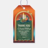 Chalkboard leraar kerst bedankt cadeau Label Cadeaulabel (Voorkant)