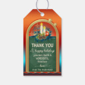 Chalkboard leraar kerst bedankt cadeau Label Cadeaulabel (Achterkant)