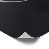 Chalkboard Lettering '12 dagen Kerstmis' Modern Poster (Hoek)