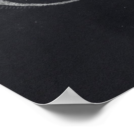 Chalkboard Lettering '12 dagen Kerstmis' Modern Poster (Hoek)