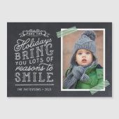 Chalkboard Lettering Holiday-fotokaart (Voorkant)