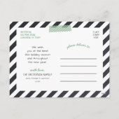 Chalkboard Lettering Holiday-fotokaart Feestdagenkaart (Achterkant)