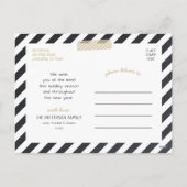 Chalkboard Lettering Holiday-fotokaart Feestdagenkaart (Achterkant)