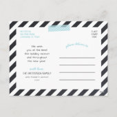 Chalkboard Lettering Holiday-fotokaart Feestdagenkaart (Achterkant)