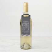 Chalkboard Lettering Persoonlijke kerstcadeaus Flessenhanger (Op fles)