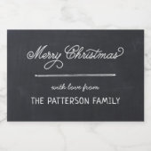 Chalkboard Lettering Persoonlijke kerstcadeaus Voedselcontainer Etiket (Enkel label)