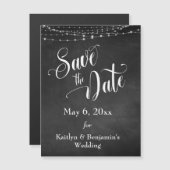 Chalkboard & Lichten sparen de Datum Magnetische K (Voorkant / Achterkant)