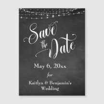 Chalkboard & Lichten sparen de Datum Magnetische K