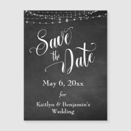 Chalkboard & Lichten sparen de Datum Magnetische K