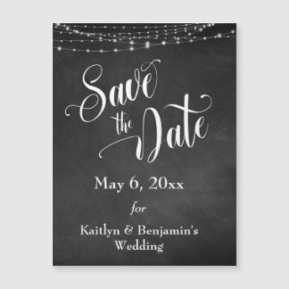 Chalkboard & Lichten sparen de Datum Magnetische K