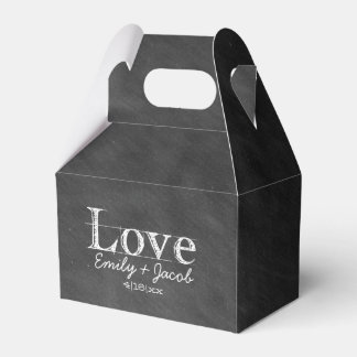 Chalkboard Liefde Custom Wedding Favor Boxes Bedankdoosjes