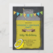 Chalkboard liemonade bbq picknick kaart (Voorkant)