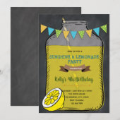 Chalkboard liemonade bbq picknick kaart (Voorkant / Achterkant)