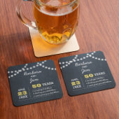 Chalkboard Lights 50e Jubileum Favor Onderzetters