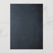 Chalkboard Lights Aqua Bruiloft Gastinformatie Informatiekaartje (Achterkant)