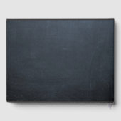 Chalkboard Lights Aqua Quinceañera Guest Book Gastenboek (Achterkant)