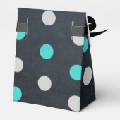 Chalkboard Lights Blauwgroen 16th Birthday Favor B Bedankdoosjes (Achterkant)