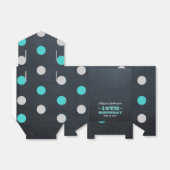 Chalkboard Lights Blauwgroen 16th Birthday Favor B Bedankdoosjes (Uitgevouwen)