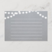 Chalkboard Lights Blauwgroen Bat Mitzvah Note Kaar Notitiekaartje (Achterkant)