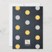 Chalkboard Lights Gold 50e Jubileum Kaart (Achterkant)