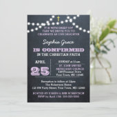 Chalkboard Lights Lila bevestiging Kaart (Staand voorkant)