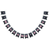 Chalkboard Lights Roze Alle Gelegenheid Custom Ban Vlaggetjes (Alle)