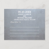 Chalkboard Lights Roze Bruiloft Save the Date Aankondigingskaart (Achterkant)