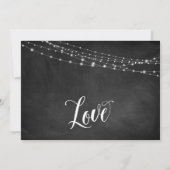 Chalkboard & Lights Uitgestelde bruiloft Humor "Oo Kaart (Achterkant)