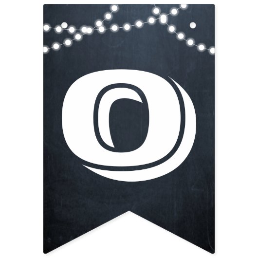 Chalkboard Lights Wit All Ocassion Custom Banner (Tweede vlag)