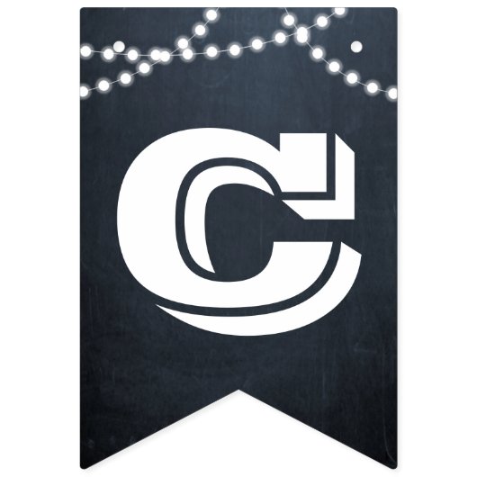 Chalkboard Lights Wit All Ocassion Custom Banner (Eerste vlag)