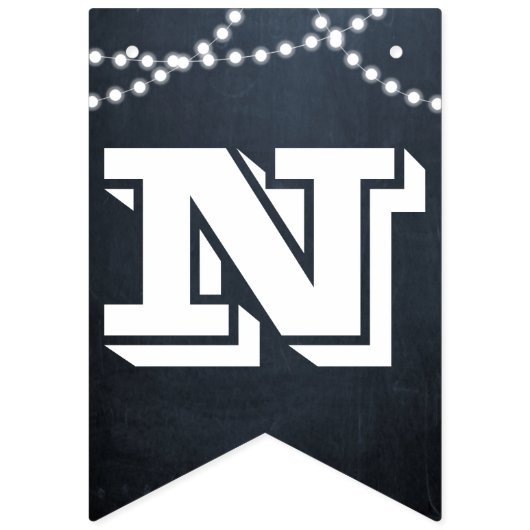 Chalkboard Lights Wit All Ocassion Custom Banner (Derde vlag)