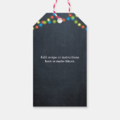 Chalkboard Lightvakantiehandgemaakt Gift Label Cadeaulabel (Achterkant)