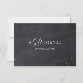 Chalkboard Lijst Gepersonaliseerd Cadeaubon